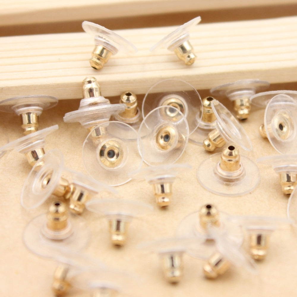 Gold Earring Backs Earring Clutch Backs 10P