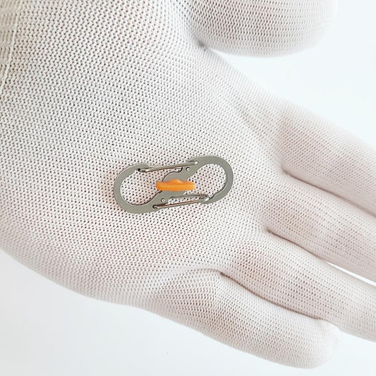 Mini S Carabiner Ultra Lightweight Small Camping Hook Silver