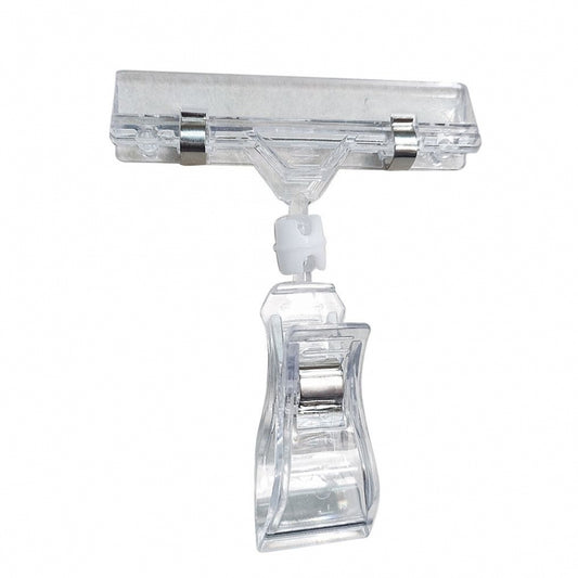POP Acrylic Clip Price Tag Joint Hanger Clip Small