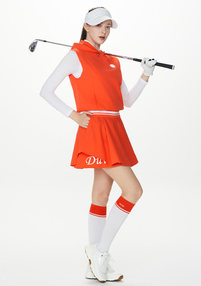 Double flare banded culottes - DF2WCU433R / ORANGE