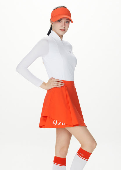 Double flare banded culottes - DF2WCU433R / ORANGE