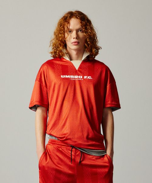 umbro NQ Football Short Sleeve Shirt Red (UQ111CRJ21)