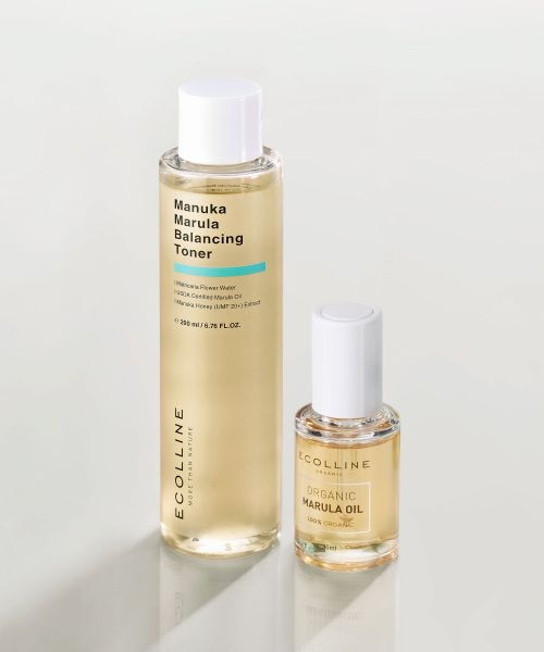 ecolline Manuka Marula Balancing Toner + Organic Marula Oil