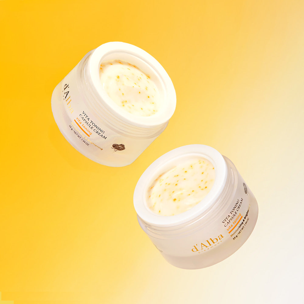 Dalba Vita Toning Capsule Cream Jar 55gX2 No Mak Vita Capsule