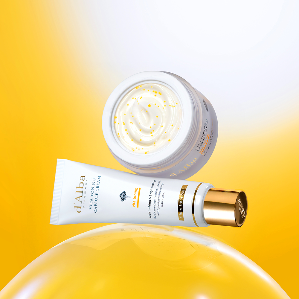 Dalba Vita Toning Capsule Cream Jar 55gX2 No Mak Vita Capsule