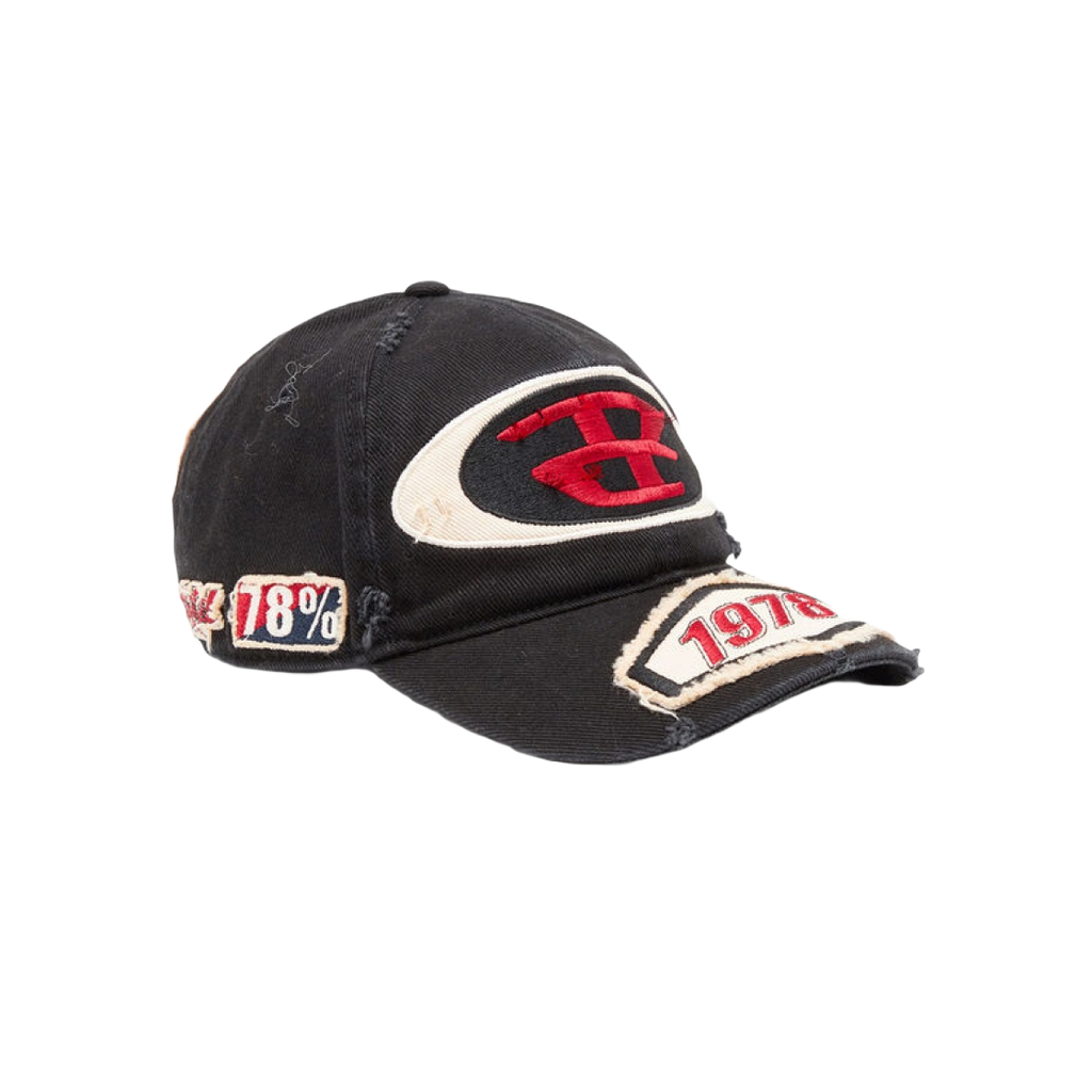 디젤 C-브래프 자수 패치 베이스볼 캡 블랙