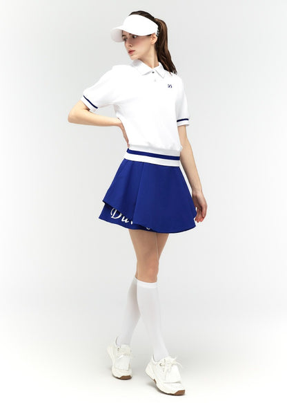 Double flare banded culottes - DF2WCU433M / R.BLUE