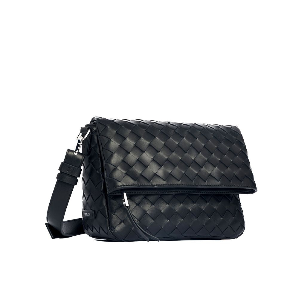 Geiger Intreccio Libe Flap Bag Black